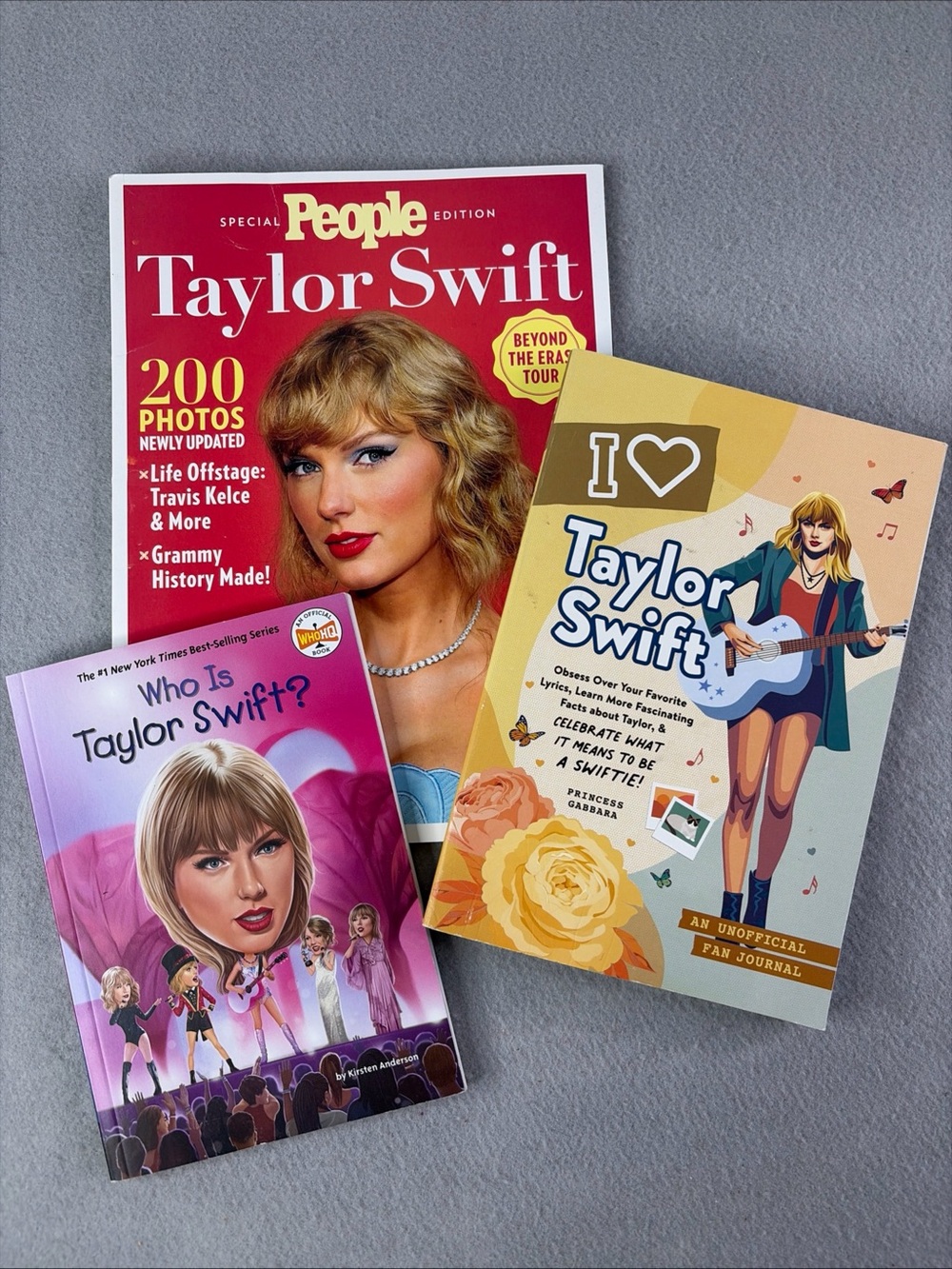 Taylor Swift Book Magazine Lot Set Of 3 Who Is & I Love Taylor Swift People Mag